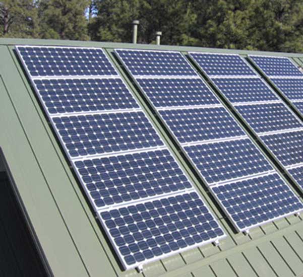 solar panels on roof in flagstaff az